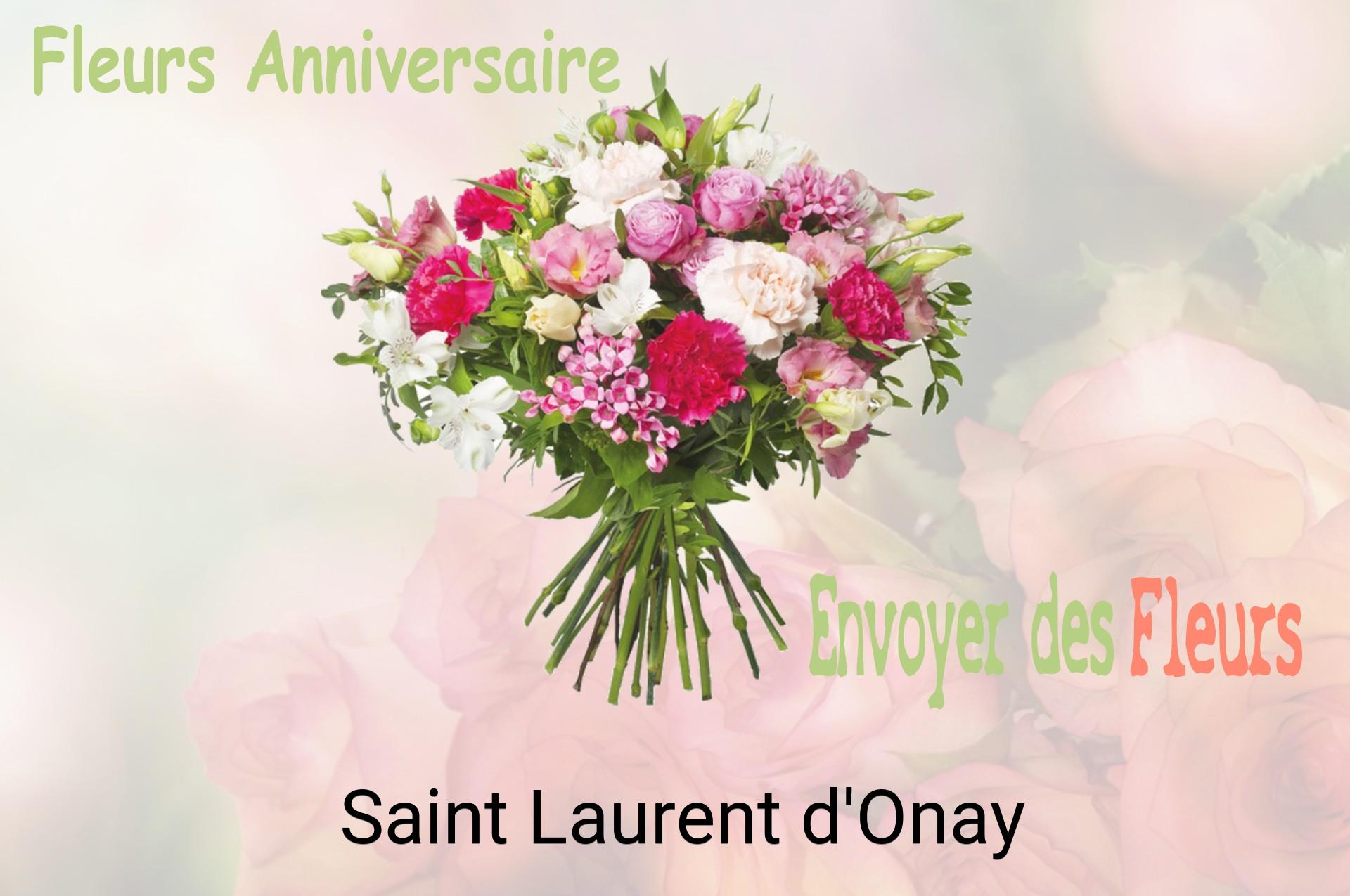 Bouquet de fleurs d’anniversaire livré à Saint-Laurent-d'Onay